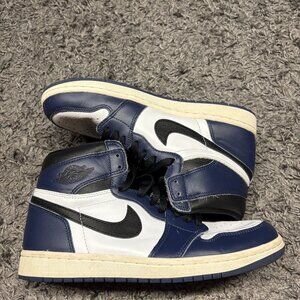Air Jordan 1 Retro High OG Men's Size 8 Midnight Navy/Black-White DZ5485-401